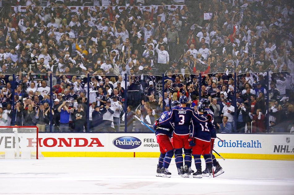 The Columbus Blue Jackets have advanced to the second round of the Stanley Cup playoffs after completing the sweep over the Tampa Bay Lightning.