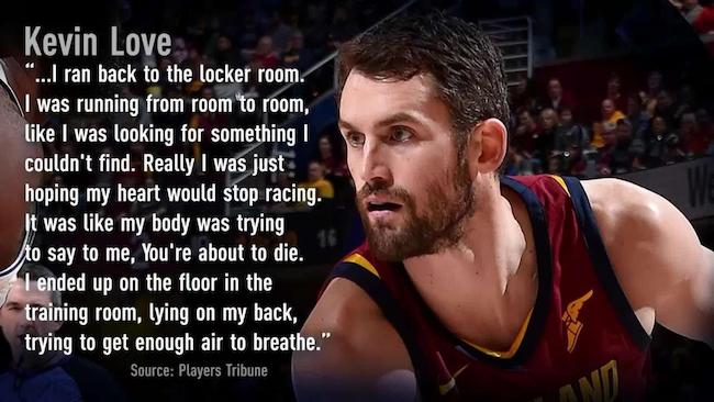 Kevin Love is one of the athletes that have been outspoken about mental health and taking care of yourself.