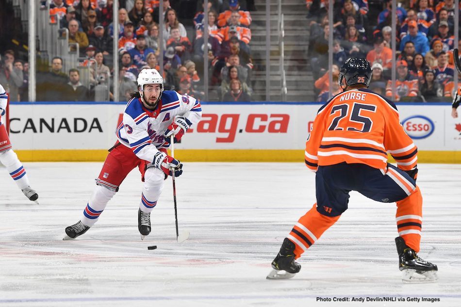The New York Rangers came up just short of a comeback against Edmonton in their final game of the year.