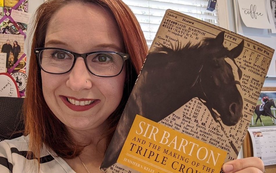 Author Jennifer Kelly is a thoroughbred racing lover. She wrote the biography about one specific horse, Sir Barton and Riders Up! had a chance to talk with her about her love of racing.