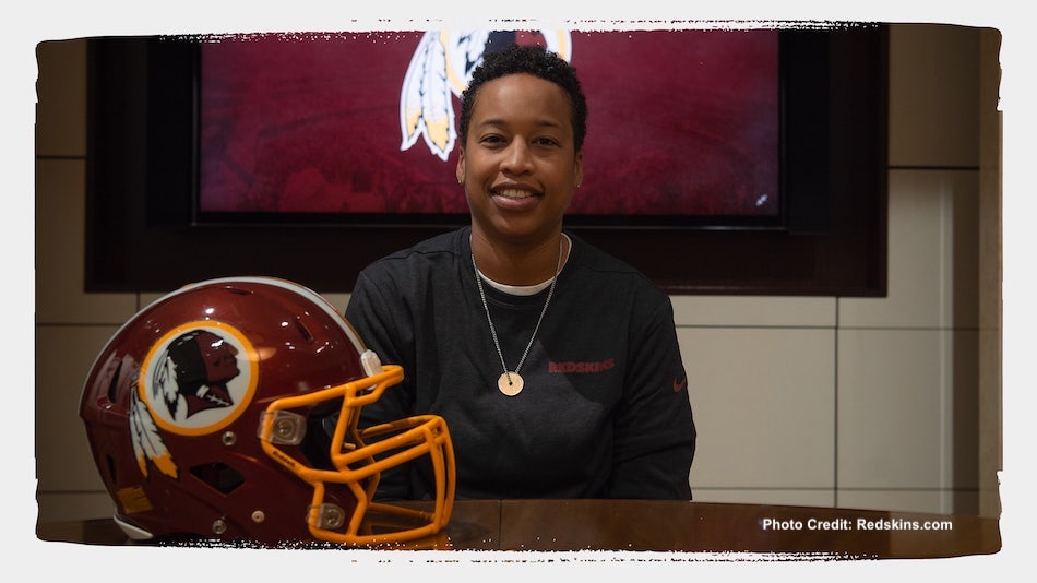 ennifer King made history when she was hired by Ron Rivera as the first Black woman to be hired as a full-time assistant coach. She sat down with us to talk representation and her first NFL season.