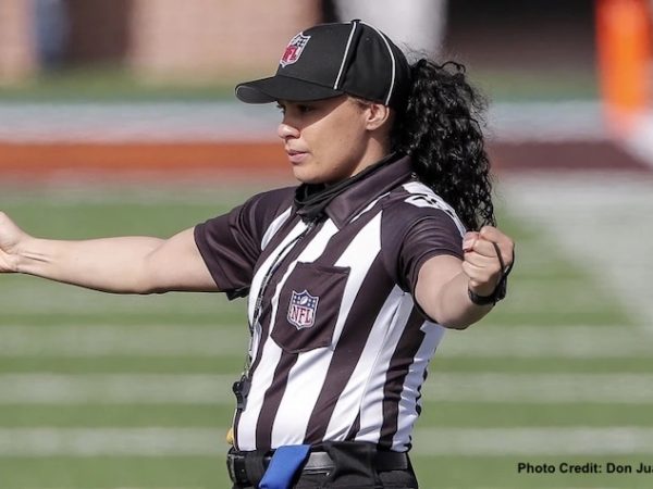 When you talk about women breaking through glass ceilings include Maia Chaka the first Black female referee in the National Football League.